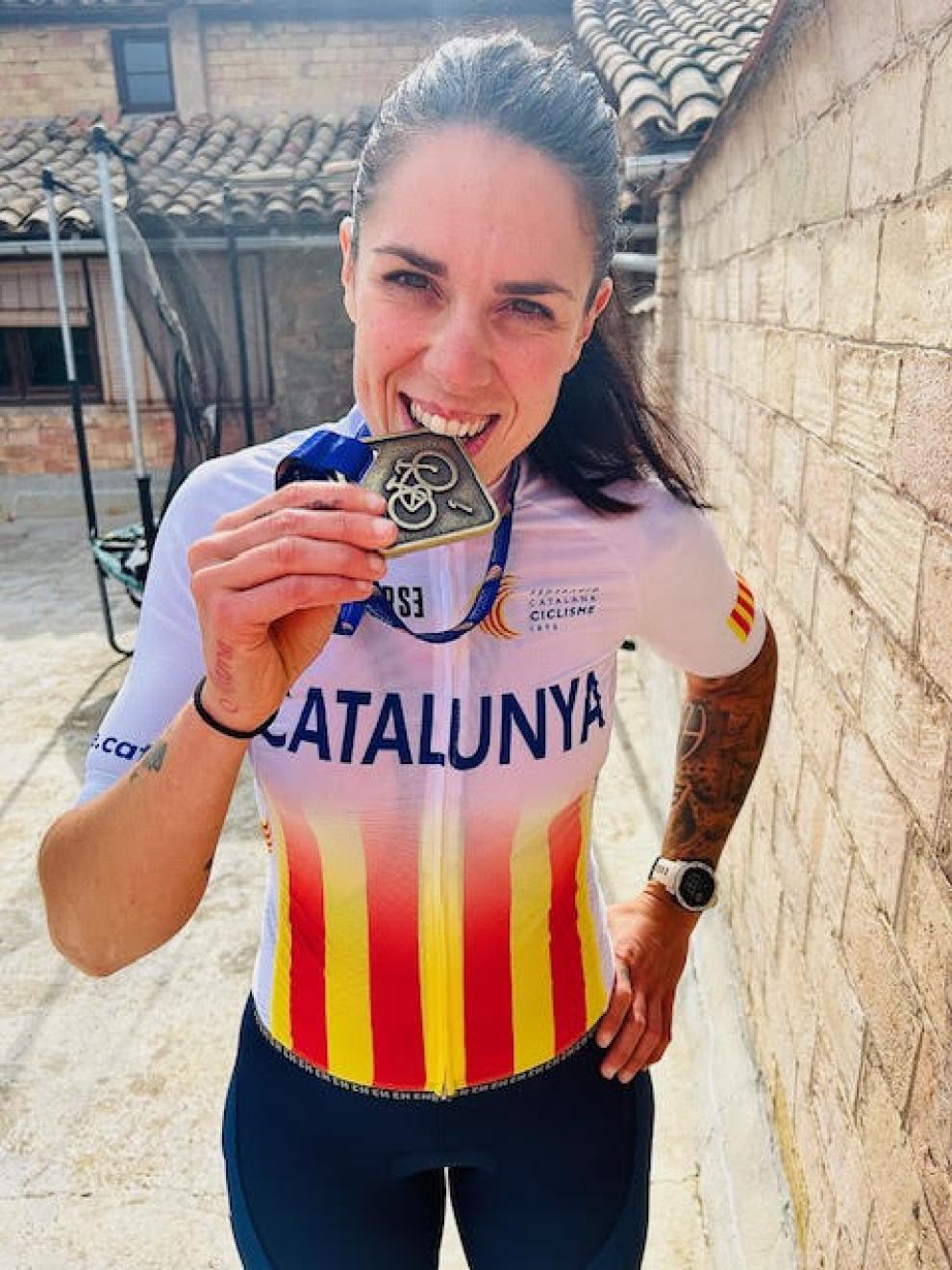 ​Jenni Torreguitart, campiona de Catalunya de contrarellotge en la categoria M30
